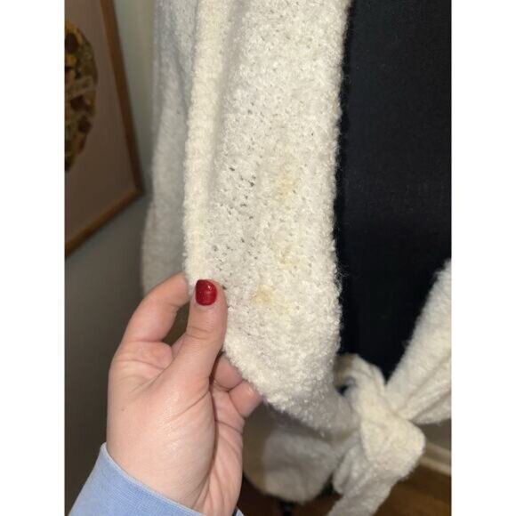 Vivienne Tam Women’s Cream Cozy Super Soft Robe Fluffy Size Medium - Picture 3 of 7